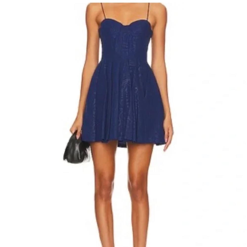 Alice + Olivia Navy Mini Dress